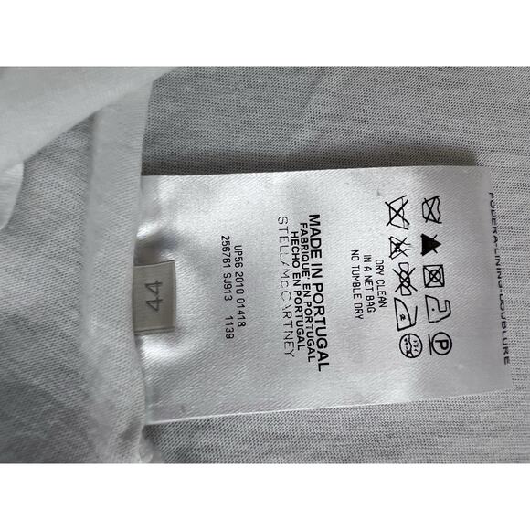 Stella McCartney Lace Baby Tee tank 100% Cotton Square Neckline 44 y2k dainty - Picture 8 of 11